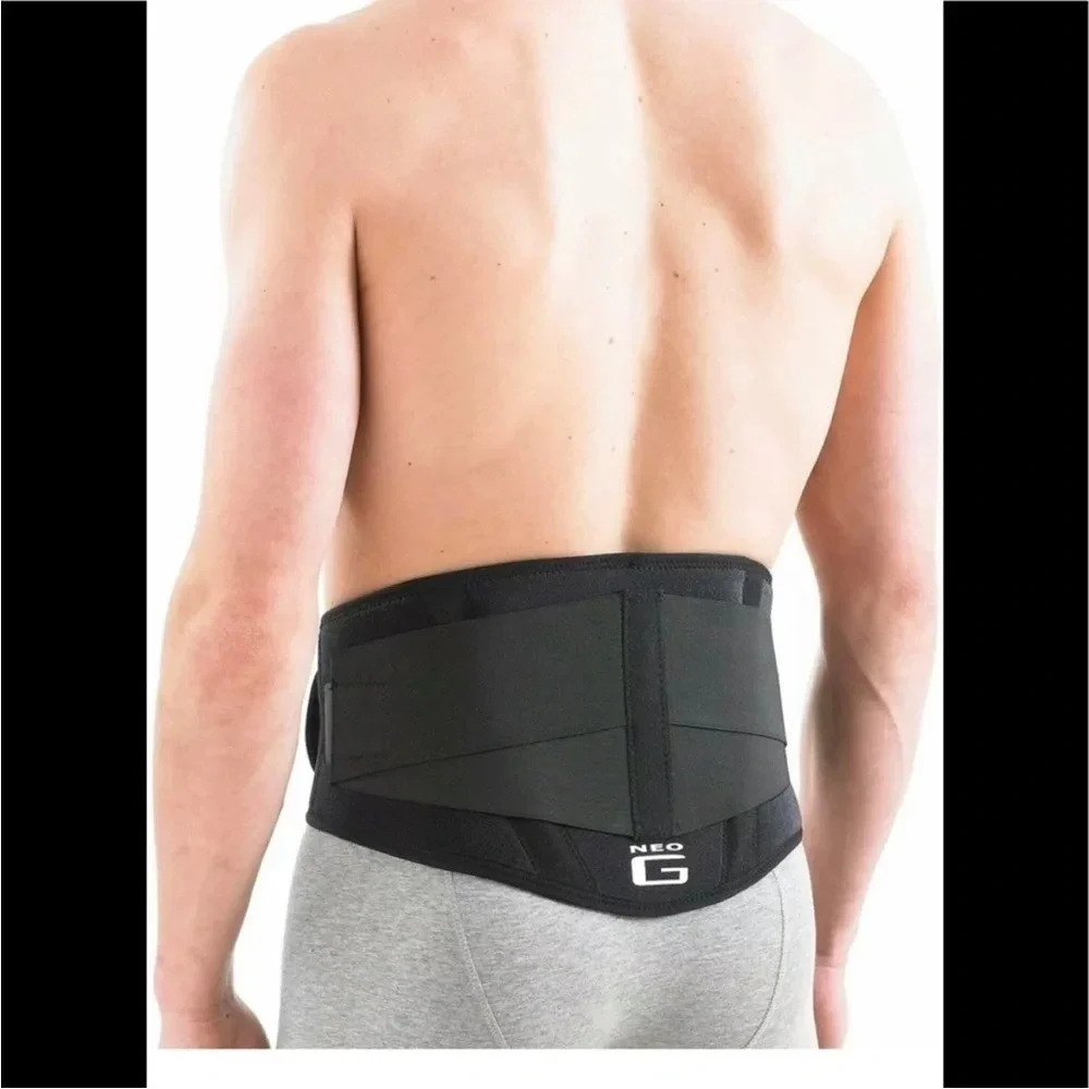 Neo G Back Brace With Power Straps Universal Sz Ref 890 Supports Back • NWT